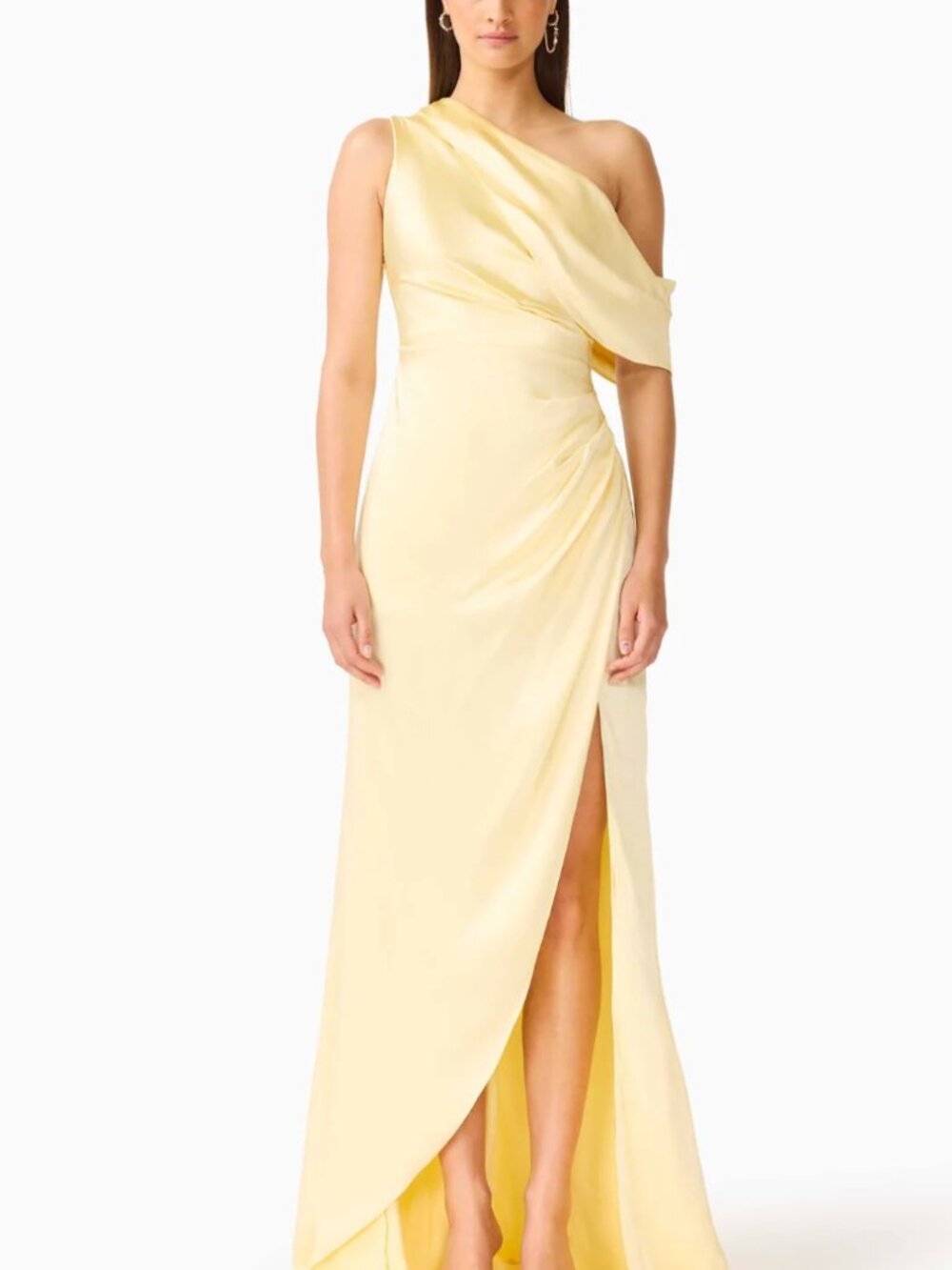 Elliatt - Isadora Off The Shoulder Gown in Butter Yellow - L